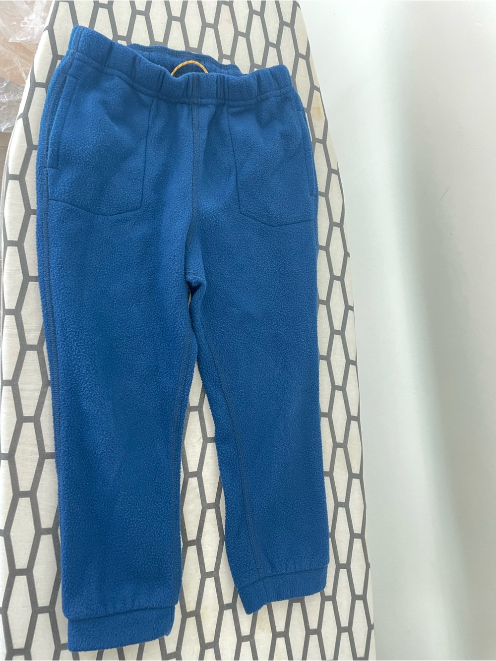 REI Kids Blue Fleece Joggers with Patch Pockets